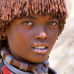 Hamer tribe girl from Ethiopia