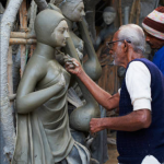 Clay Layers to durga idol