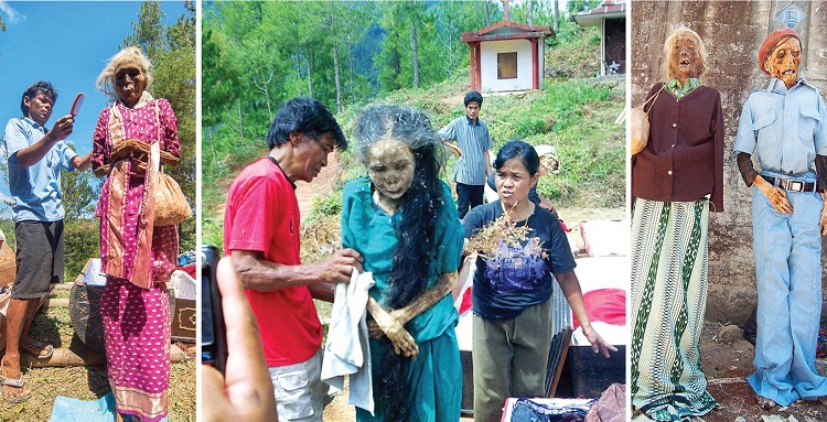 Ma’nene rituals in Indonesia