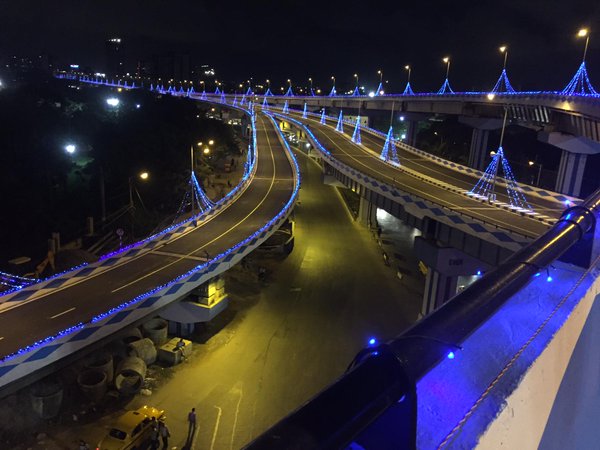 parama flyover night view