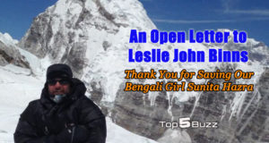 Leslie John Binns open letter everest