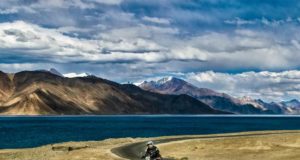 Bike adventure at Pangong