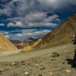first sight of Pangong Lake