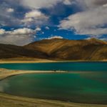 Pangong blue green water