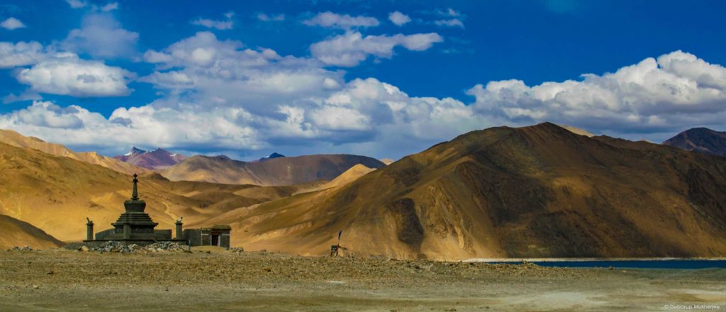 Buddist temple at Pangong Lake