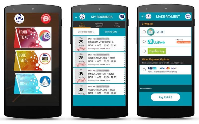 IRCTC Rail Connect App