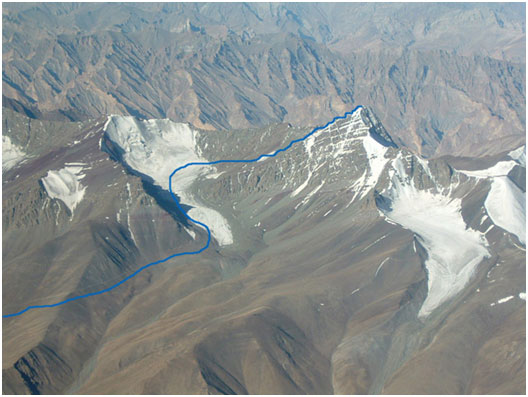 stok kangri trek map