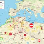 Sahara map for cyclist