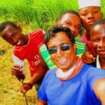 anindya with African people