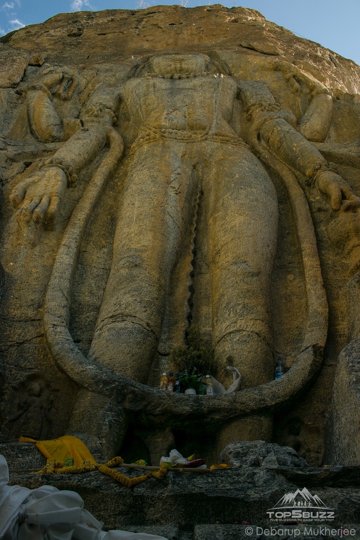 idol of Maitreya Buddha Mulbekh Monastery