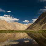Nubra lake reflection