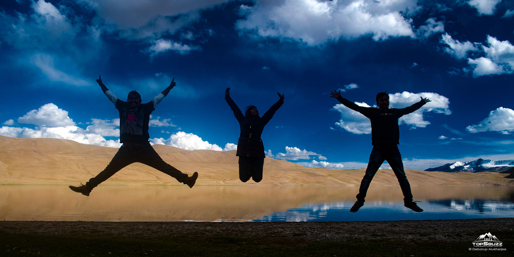 jump in tso kiagar lake