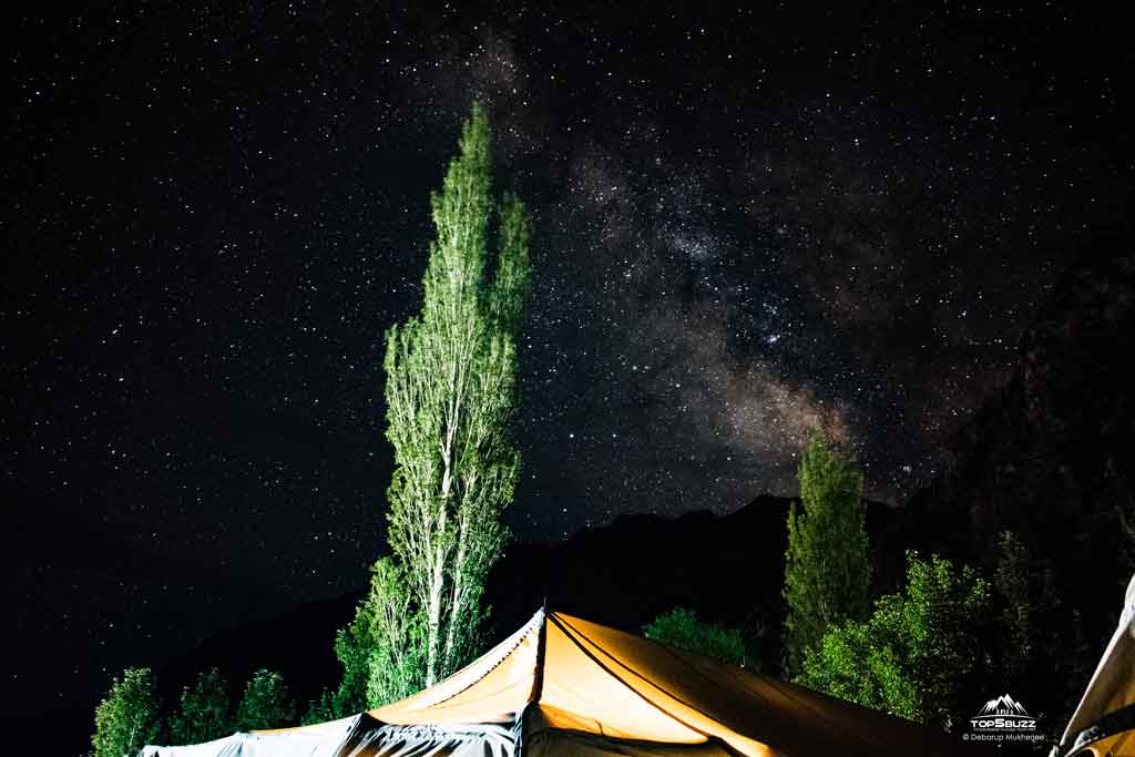 milky way from Nubra Valley