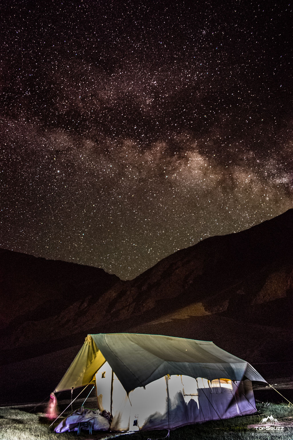 milky way view at Sarchu