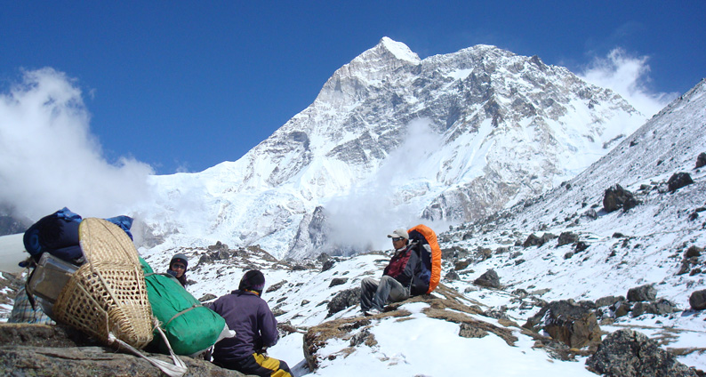 view from kanchenjunga base camp