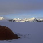 Camped at Panpatia upper ice-field, 2008