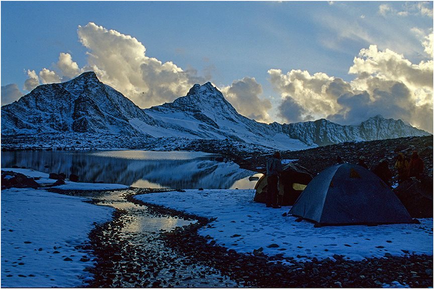Camped near Kalihani Pass, Himachal, 2001