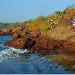 North of Vijaydurg, during coastal trek in Maharashtra