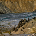 cylindrical rock in Spiti Valley