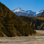 pyramidical rock and sands in Spiti