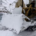 JCB working in Spiti Valley Winter