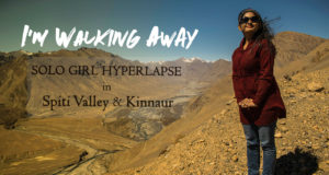 Solo Girl in Spiti Valley Hyperlapse