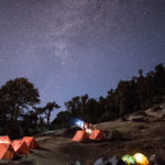 night sky photo during brahmatal trek