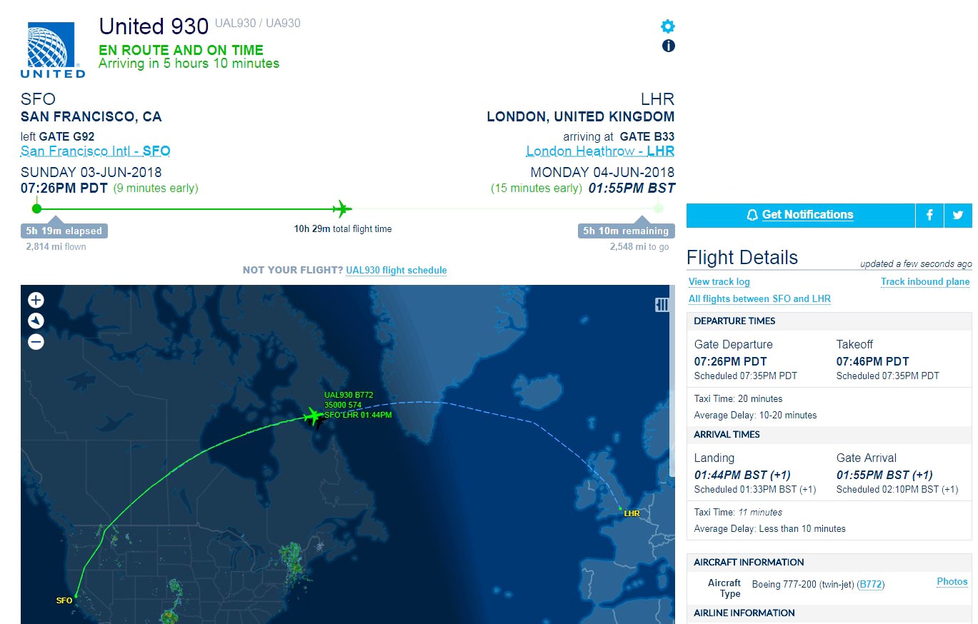 Track Your Flight, Flight Routes, Destination, Time with FlightAware