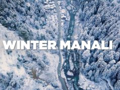 winter manali drone shots