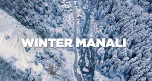 winter manali drone shots