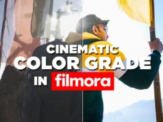 how to cinematic color grade in filmora